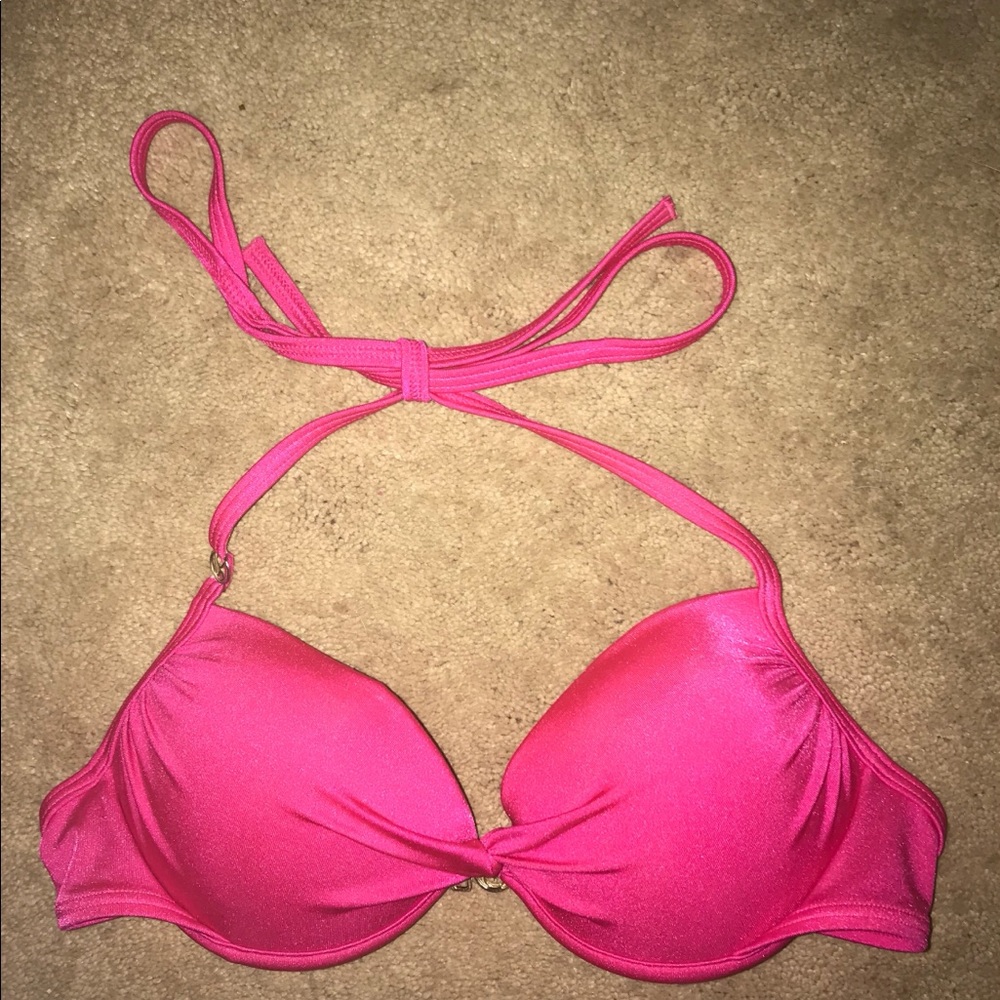 Hot pink VS bikini top